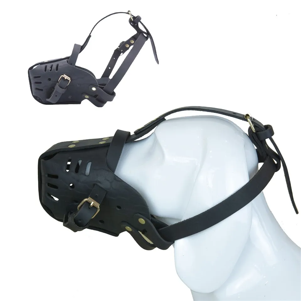 Skórzany kaganiec owczarka niemieckiego